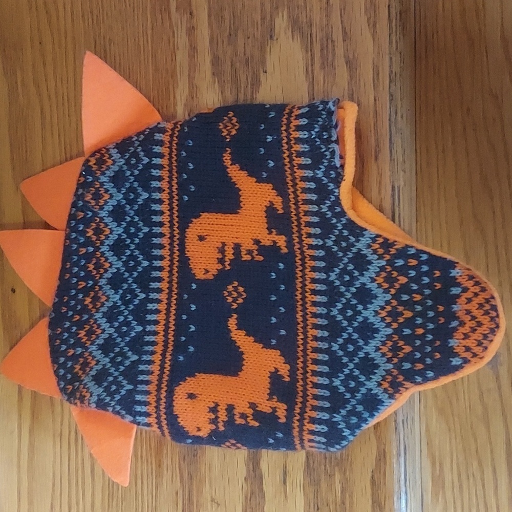 Toddler dinosaur winter cap
